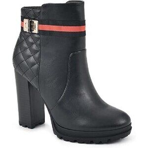 Seven Dials Heavenly Fashion Ankle Boot Block Heel Womens Black Size 8.5US